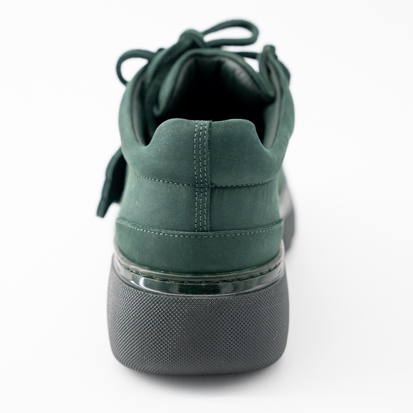 size 39.5 / 9.5us Burberry Creeper Lace Up Vine Green Boots - Picture 8 of 14